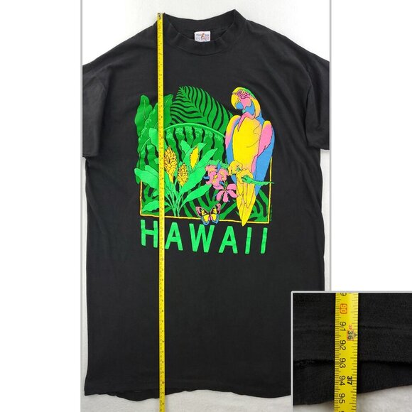 Poly Tees Hawaii Vintage T-Shirt 90s Parrot Single Stitch XXXL (Please Read) - Picture 7 of 14